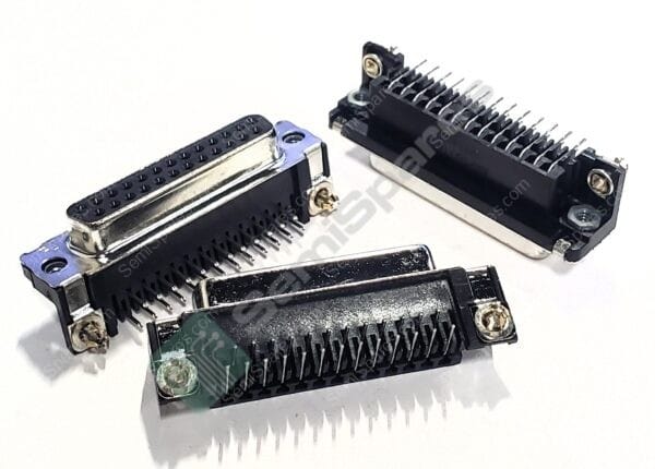 747846-3 | 25 POSITION D-SUB RECEPTACLE FEMALE SOCKETS CONNECTOR THROUGH HOLE RIGHT ANGLE SOLDER HOUSING SHELL 125V - Image 3