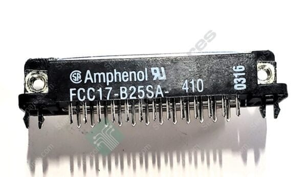 FCC17B25SA410 | 25 POSITION D-SUB RECEPTACLE FEMALE SOCKETS CONNECTOR THROUGH HOLE RIGHT ANGLE HOUSING SHELL 4-40 SOLDER 200V