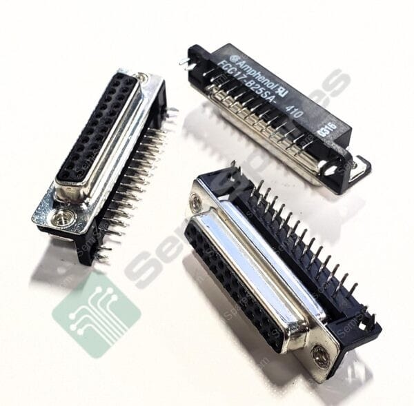 FCC17B25SA410 | 25 POSITION D-SUB RECEPTACLE FEMALE SOCKETS CONNECTOR THROUGH HOLE RIGHT ANGLE HOUSING SHELL 4-40 SOLDER 200V - Image 3