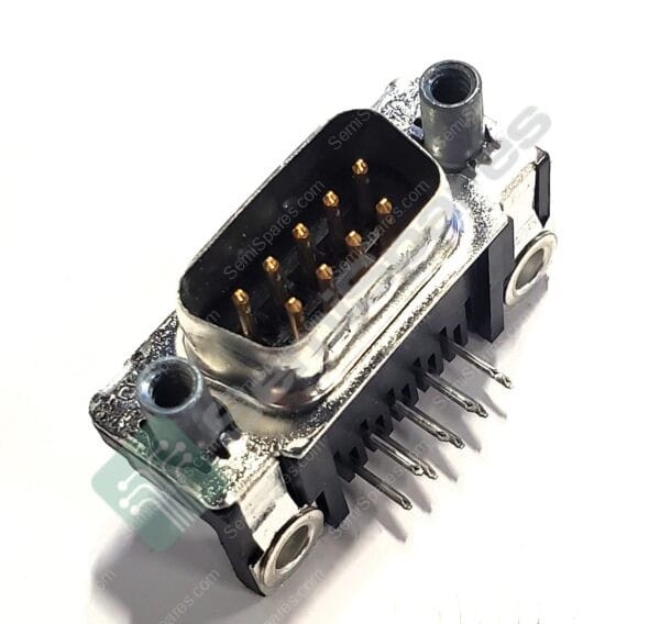 5747250-6 | 9 POSITION D-SUB PLUG MALE PINS CONNECTOR THROUGH HOLE RIGHT ANGLE MATING SIDE FEMALE SCREWLOCK 125V