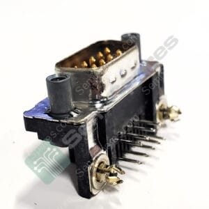 747840-6 | 9 POSITION D-SUB PLUG MALE OINS CONNECTOR THROUGH HOLE RIGHT ANGLE MATING SIDE FEMALE SCREWLOCK 125V