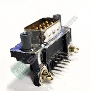 747840-6 | 9 POSITION D-SUB PLUG MALE OINS CONNECTOR THROUGH HOLE RIGHT ANGLE MATING SIDE FEMALE SCREWLOCK 125V