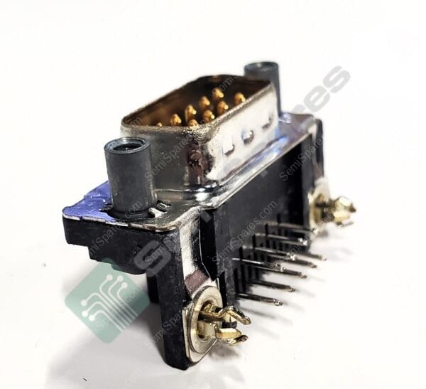 747840-6 | 9 POSITION D-SUB PLUG MALE OINS CONNECTOR THROUGH HOLE RIGHT ANGLE MATING SIDE FEMALE SCREWLOCK 125V
