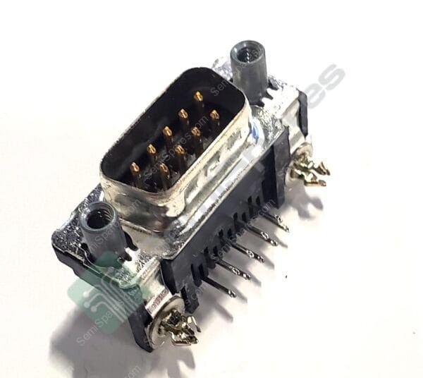 747840-6 | 9 POSITION D-SUB PLUG MALE OINS CONNECTOR THROUGH HOLE RIGHT ANGLE MATING SIDE FEMALE SCREWLOCK 125V - Image 2