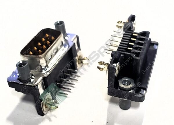 747840-6 | 9 POSITION D-SUB PLUG MALE OINS CONNECTOR THROUGH HOLE RIGHT ANGLE MATING SIDE FEMALE SCREWLOCK 125V - Image 3