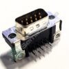 747250-2 | 9 POSITION D-SUB PLUG MALE PINS CONNECTOR THROUGH HOLE RIGHT ANGLE HOUSING SHELL UNTHREADED 125V