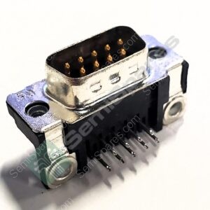 747250-2 | 9 POSITION D-SUB PLUG MALE PINS CONNECTOR THROUGH HOLE RIGHT ANGLE HOUSING SHELL UNTHREADED 125V