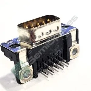 747250-4 | 9 POSITION D-SUB PLUG MALE PINS CONNECTOR THROUGH HOLE RIGHT ANGLE HOUSING SHELL 4-40 SOLDER 125V