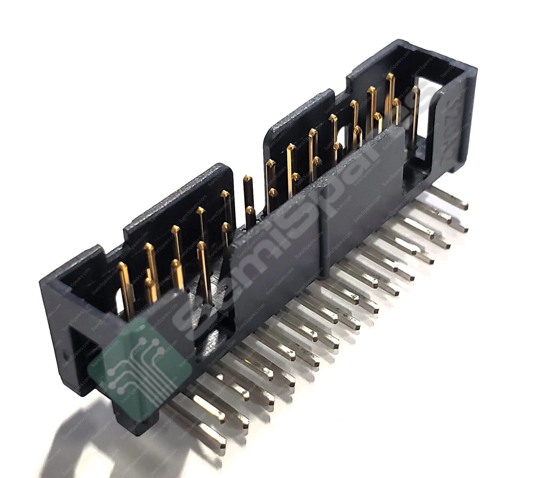 N2526-5002-RB | 2.54MM MALE PIN BOARD TO BOARD SHROUDED 4 WALL SOLDER PUSH PULL KEYING SLOT 1.75A