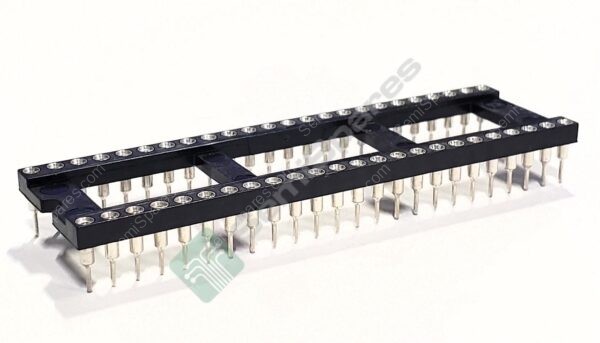 ICM-648-1-GT-HT | 48 (2x24) POSITION DIP 0.6" ROW SPACING SOCKET GOLD THROUGH HOLE OPEN FRAME SOLDER TIN 3A