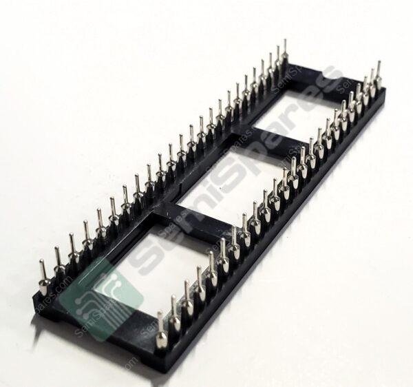 ICM-648-1-GT-HT | 48 (2x24) POSITION DIP 0.6" ROW SPACING SOCKET GOLD THROUGH HOLE OPEN FRAME SOLDER TIN 3A - Image 2