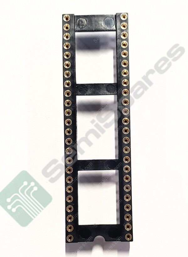 ICM-648-1-GT-HT | 48 (2x24) POSITION DIP 0.6" ROW SPACING SOCKET GOLD THROUGH HOLE OPEN FRAME SOLDER TIN 3A - Image 3