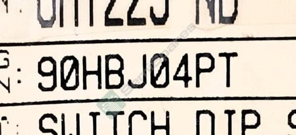90HBJ04PT | DIP SWITCH SPST 4 POSITION SURFACE MOUNT SLIDE (STANDARD) ACTUATOR 25MA 24VDCFLUSHED RECESSED J LEAD TAPE SEAL - Image 5