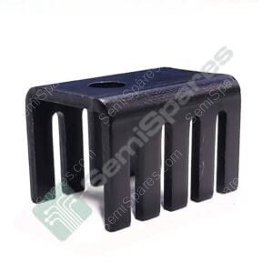 577202B00000G | HEAT SINK TO-220 ALUMINUM 1.5W @ 40°C BOARD LEVEL BOLT ON RECTANGULAR FINS BLACK ANODIZED