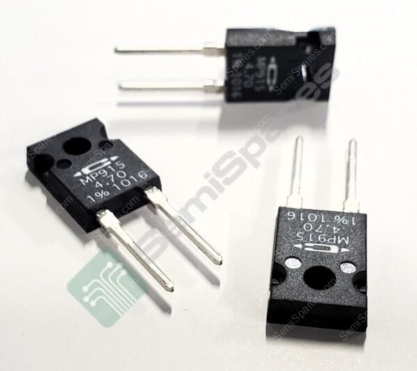 MP915-4.70-1% | 4.70 OHMS +_1% 15W THROUGH HOLE RESISTOR TO-126-2 MOISTURE RESISTANT NON INDUCTIVE THICK FILM - Image 3