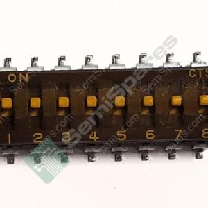 219-8MST | DIP SWITCH SPST 8 POSITION SURFACE MOUNT SLIDE STANDARD ACTUATOR 100MA 20VDC RAISED GULL WING TAPE SEAL