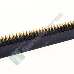 ESQ-132-12-G-D | 64 POSITION ELEVATED SOCKET CONNECTOR 0.100" THROUGH HOLE GOLD FORKED SOLDER PUSH PULL 5.7A PER CONTACT 550VAC