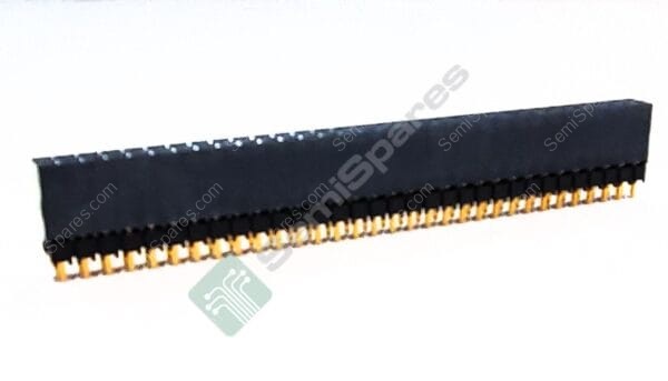 ESQ-132-12-G-D | 64 POSITION ELEVATED SOCKET CONNECTOR 0.100" THROUGH HOLE GOLD FORKED SOLDER PUSH PULL 5.7A PER CONTACT 550VAC - Image 2