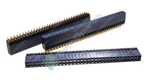 ESQ-132-12-G-D | 64 POSITION ELEVATED SOCKET CONNECTOR 0.100" THROUGH HOLE GOLD FORKED SOLDER PUSH PULL 5.7A PER CONTACT 550VAC - Image 3