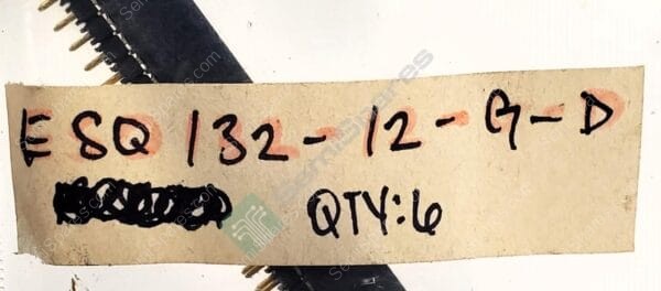 ESQ-132-12-G-D | 64 POSITION ELEVATED SOCKET CONNECTOR 0.100" THROUGH HOLE GOLD FORKED SOLDER PUSH PULL 5.7A PER CONTACT 550VAC - Image 4