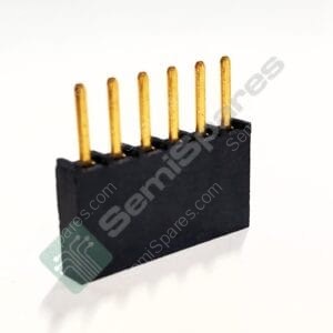 SSW-106-22-G-S | 6 POSITION RECEPTACLE CONNECTOR 0.100" THROUGH HOLE GOLD FORKED BOARD TO BOARD OR CABLE SOLDER PUSH PULL 4.7A PER CONTACT
