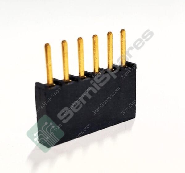 SSW-106-22-G-S | 6 POSITION RECEPTACLE CONNECTOR 0.100" THROUGH HOLE GOLD FORKED BOARD TO BOARD OR CABLE SOLDER PUSH PULL 4.7A PER CONTACT