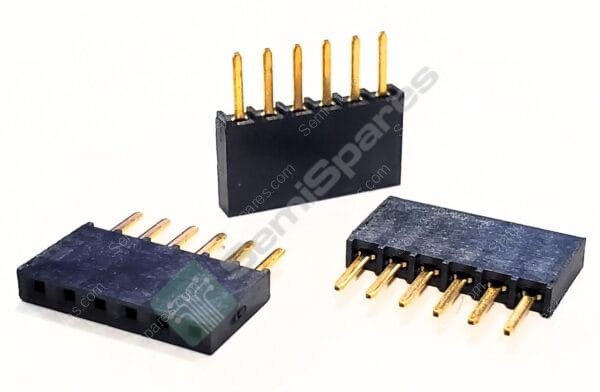 SSW-106-22-G-S | 6 POSITION RECEPTACLE CONNECTOR 0.100" THROUGH HOLE GOLD FORKED BOARD TO BOARD OR CABLE SOLDER PUSH PULL 4.7A PER CONTACT - Image 3