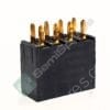 SSQ-104-01-G-D | 8 POSITION RECEPTACLE CONNECTOR 0.100" THROUGH HOLE GOLD FORKED BOARD TO BOARD OR CABLE SOLDER PUSH PULL 465VAC, 655VDC