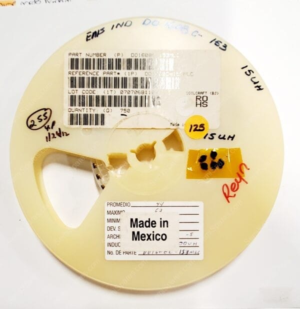 DO1608C-153MLC | FIXED IND 15UH 1.25A 230MOHM SM UNSHIELDED WIREWOUND NONSTANDARD - Image 4