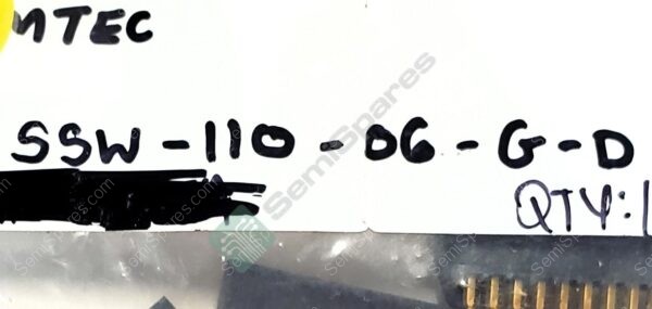 SSW-110-06-G-D | 20 POSITION RECEPTACLE CONNECTOR THROUGH HOLE GOLD FORKED BOARD TO BOARD OR CABLE PUSH PULL SOLDER 4.7A PER CONTACT - Image 4
