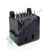 RJHSE308A | JACK MODULE CONNECTOR 8P8C RJ45, ETHERNET VERTICAL UNSHIELDED THROUGH HOLE SOLDER BOARD LOCK PANEL STOPS