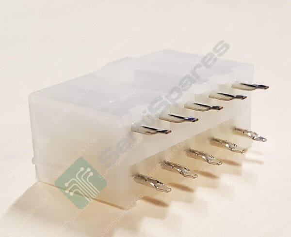 0039281103 | CONNECTOR HEADER THROUGH HOLE 10 POSITION 0.165" MALE PINS SHROUDED 4 WALL SOLDER LOCKING RAMP - Image 2