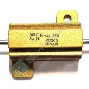 RH0258R000FE02 | 8 OHMS +-1% 25W WIREWOUND CHASSIS MOUNT RESISTOR MOISTURE RESISTANT SOLDER LUGS
