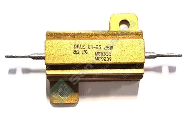 RH0258R000FE02 | 8 OHMS +-1% 25W WIREWOUND CHASSIS MOUNT RESISTOR MOISTURE RESISTANT SOLDER LUGS
