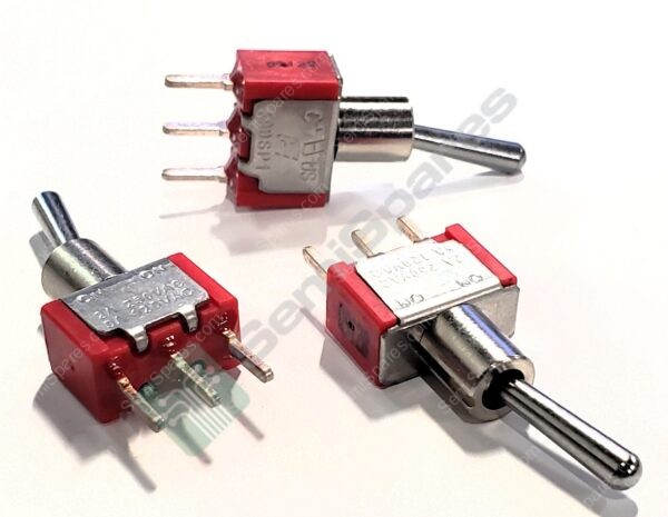 100SP1T1B4M2QE | TOGGLE SWITCH SPDT THROUGH HOLE 120V AC 28V DC STANDARD ROUND PC PIN UNTHREADED - Image 3