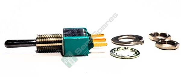 A121S1YCQ | TOGGLE SWITCH SPDT PANEL MOUNT 125V AC 28V DC STANDARD ROUND NON ILLUMINATED PC PIN 1/4-40 - Image 3