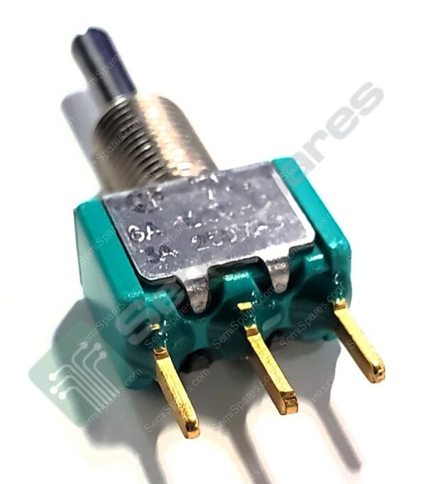 A121S1YCQ | TOGGLE SWITCH SPDT PANEL MOUNT 125V AC 28V DC STANDARD ROUND NON ILLUMINATED PC PIN 1/4-40 - Image 4