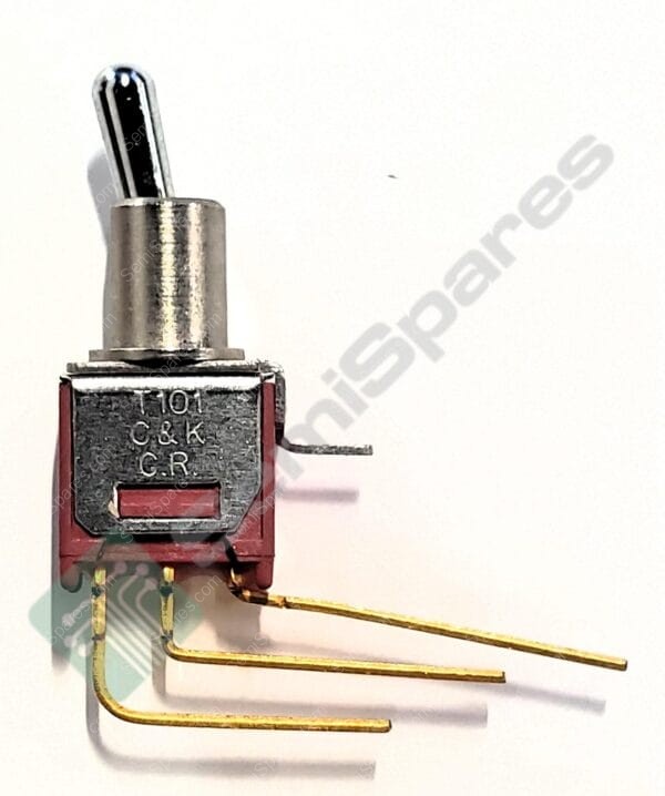 T101MH9AVBE | TOGGLE SWITCH SPDT THROUGH HOLE RIGHT ANGLE VERTICAL 20V AC 20V DC STANDARD ROUND NON-ILLUMINATED PC PIN UNTHREADED