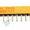 4310R-101-681 | 680 OHM +-2% 200MW POWER PER ELEMENT BUSSED 9 RESISTOR NETWORK ARRAY +-100PPM/Â°C 10-SIP THROUGH HOLE YELLOW