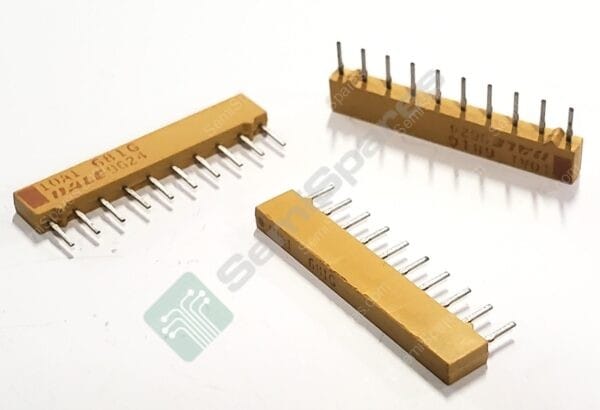 4310R-101-681 | 680 OHM +-2% 200MW POWER PER ELEMENT BUSSED 9 RESISTOR NETWORK ARRAY +-100PPM/°C 10-SIP THROUGH HOLE YELLOW - Image 3