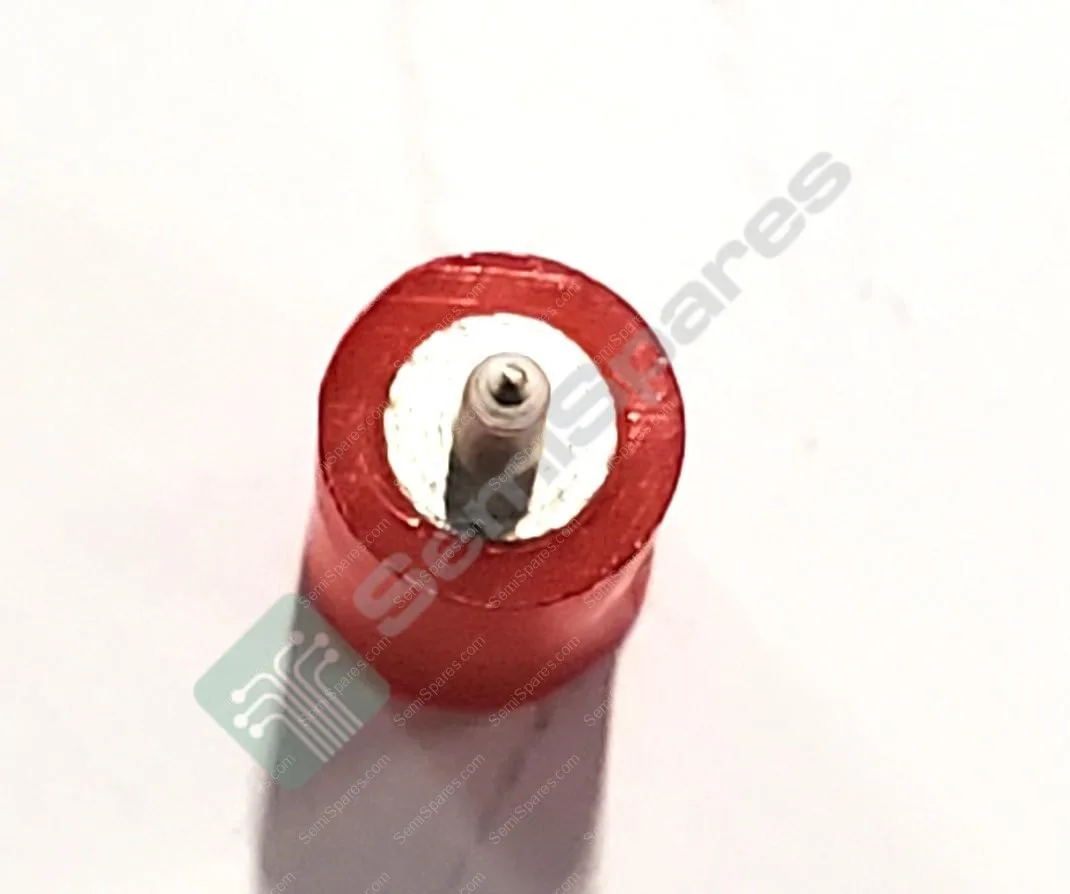 6037 | RED PC TEST POINT JACK BRASS SILVER PLATING THROUGH HOLE MOUNTING TYPE - Image 2