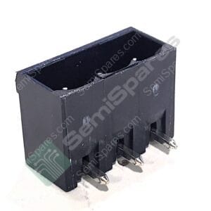 0398600703 | 3 POSITION TERMINAL BLOCK HEADER MALE PINS SHROUDED 4 SIDE 0.200" 90Â° RIGHT ANGLE THROUGH HOLE SOLDER 300V