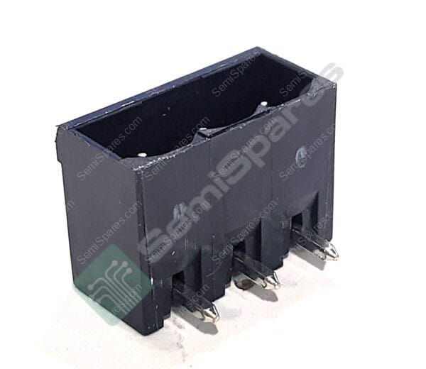 0398600703 | 3 POSITION TERMINAL BLOCK HEADER MALE PINS SHROUDED 4 SIDE 0.200" 90° RIGHT ANGLE THROUGH HOLE SOLDER 300V