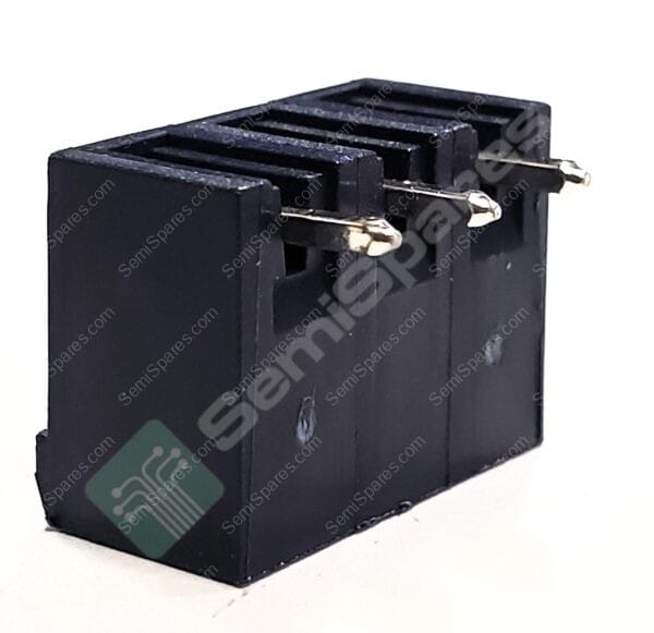 0398600703 | 3 POSITION TERMINAL BLOCK HEADER MALE PINS SHROUDED 4 SIDE 0.200" 90° RIGHT ANGLE THROUGH HOLE SOLDER 300V - Image 2