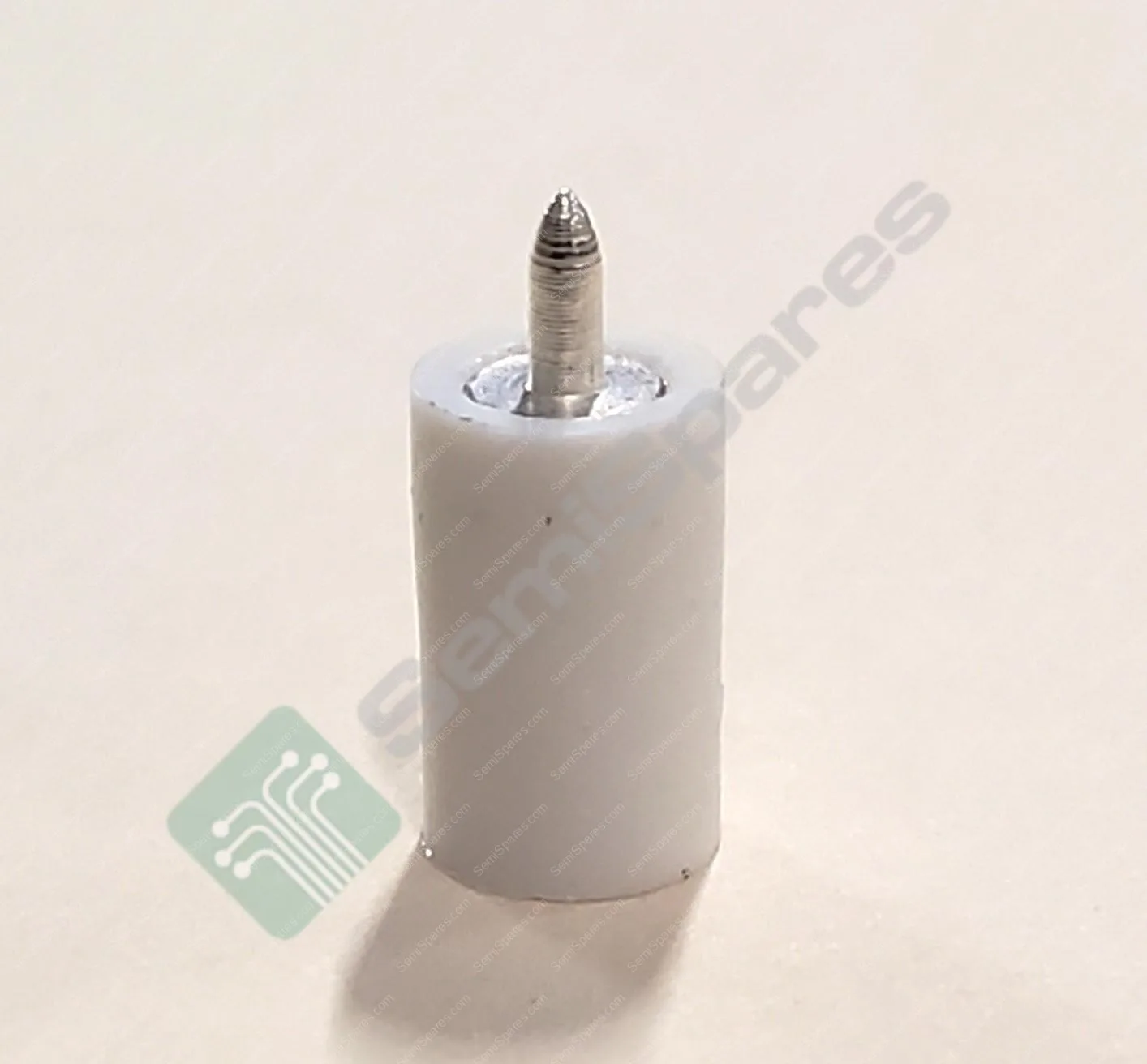 6036 | WHITE PC TEST POINT JACK BRASS SILVER PLATING THROUGH HOLE MOUNTING TYPE