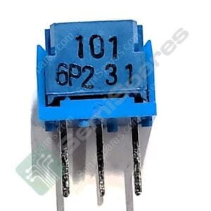 GF06P2-101K | TRIMMER POTENTIOMETERS 3 LEAD CONFIGURATIONS TOP ADJUST 100 OHM +-10%