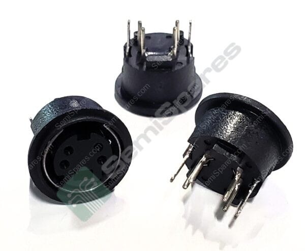 MDV-004 | CIRCULAR MINI DIN JACK CONNECTORS 100V AC 1A MAX OR 12V DC 2A MAX 30 MOHMS - Image 4