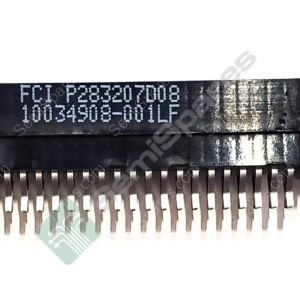10034908-001LF | EDGE GOLD 0.100" BLACK CARD EXTENDER STRADDLE MOUNT BOARD EDGE SIDE OPENING UNTHREADED