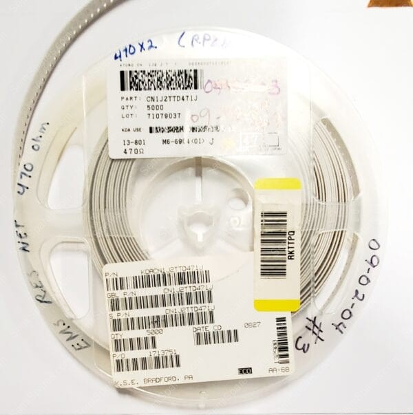 CN1J2TTD471J | RES NETWORKS AND ARRAYS 1/16WATT 470OHMS 5% CONCAVE SQUARE - Image 4