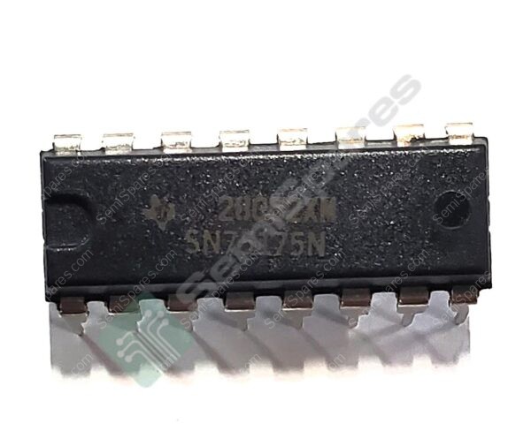 SN75175N | IC RECEIVER 0/4 RS422, RS423, RS485 16-PDIP 4.75V-5.25V THROUGH HOLE